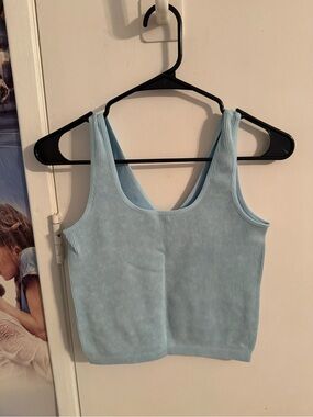 Yelete Light Blue Ribbed Tank